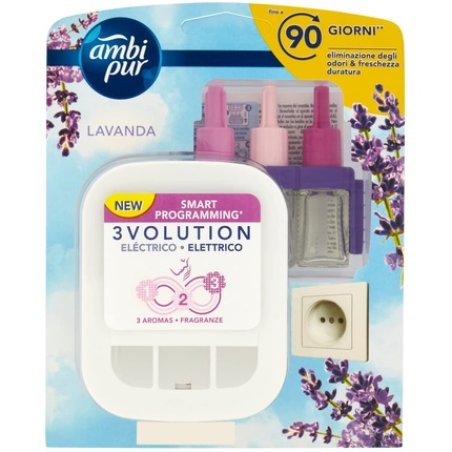 Ambi Pur Lavender 3Volution Starter Kit Air Freshener with Electric Diffuser 20ml
