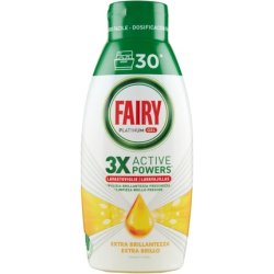 Fairy Platinum Dishwasher, Shine, Lemon Scent, 30 Loads, Fast