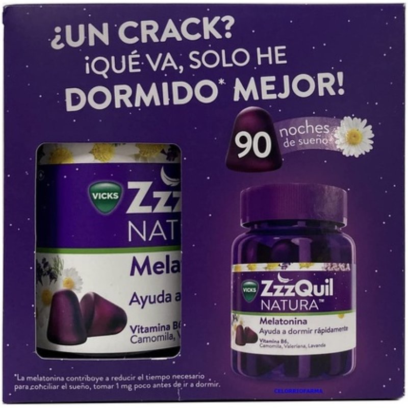 Zzzquil Natura Melatonin Sleep Aid 90 Gummies