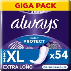 Always Dailies Long Plus Extra Protect Damen Slipeinlagen 54 Binden Fresh Scent Breathable Flexible