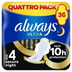 Always Ultra Secure Night Sanitary Pads