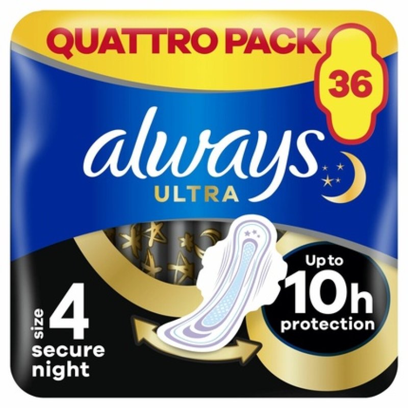 Always Ultra Secure Night Sanitary Pads