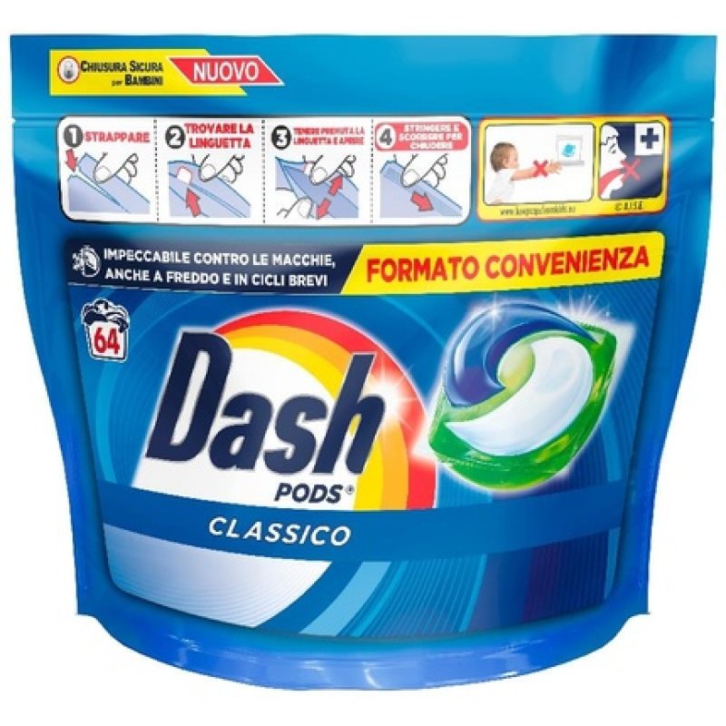 DASH ECODOSI Washing Machine 64 Pcs Classic