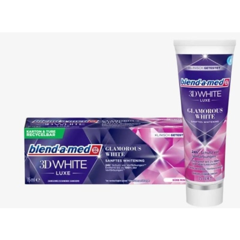 Blend-a-med 3D White Luxe Glamorous White Toothpaste Sweet Mint 75ml