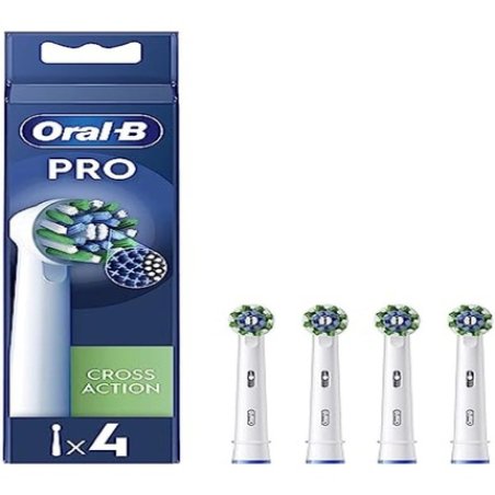 Oral-B Pro Cross Action Toothbrush Heads - Pack of 4
