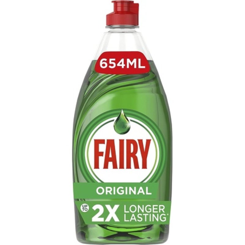 Fairy Original Washing Up Liquid Green with LiftAction 654ml