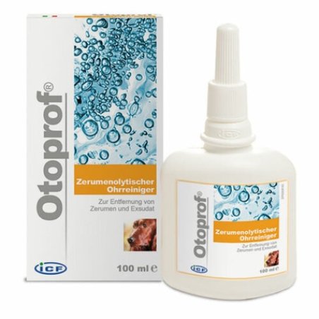 Otoprof 100ml Ear Cleaner for Dogs and Cats Removes Cerumen and Exudate