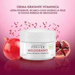 Perlier Vitamin Moisturizing Cream Face Treatment Moisturizing Pomegranate Vegan 50ml Glass