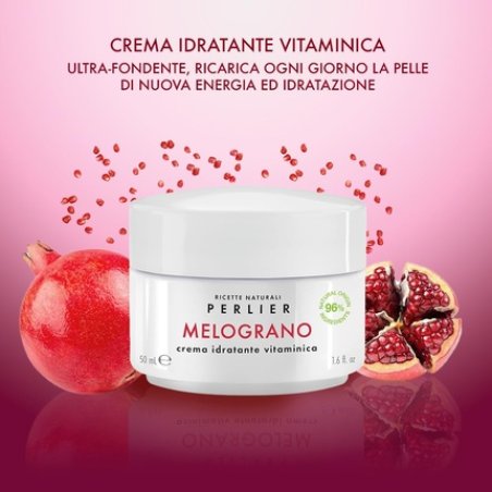 Perlier Vitamin Moisturizing Cream Face Treatment Moisturizing Pomegranate Vegan 50ml Glass