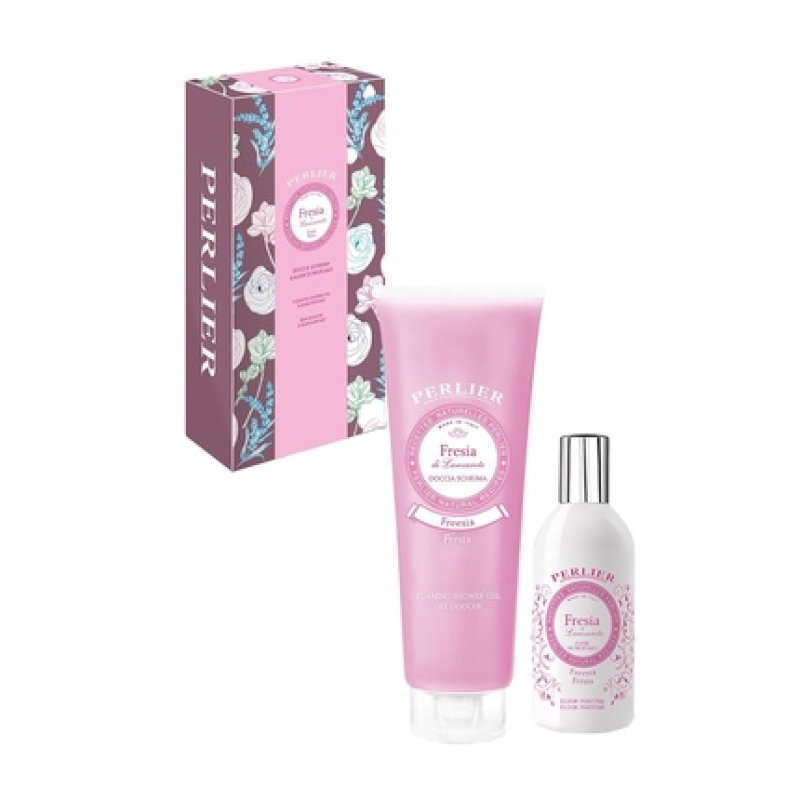 Perlier Lanzarote Freesia Set with Shower Gel and Fragrance