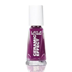 Layla Cosmetics 1243R23-022 Ceramic Effect Nail Polish Tuscany Grapes 10ml