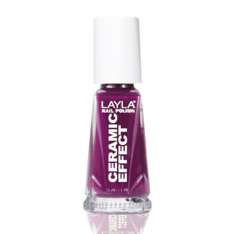 Layla Cosmetics Smalto Layla Ceramic Effect nail polish 10 ml Purple Gloss