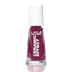 Layla Cosmetics 1243R23-023 Ceramic Effect Nail Polish Wine Desire 0.01L