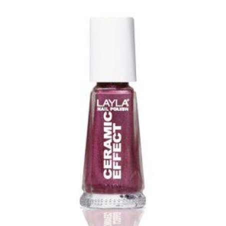 Layla Cosmetics 1243R23-044 Ceramic Effect Nail Polish Flashy Fuchsia 0.01L