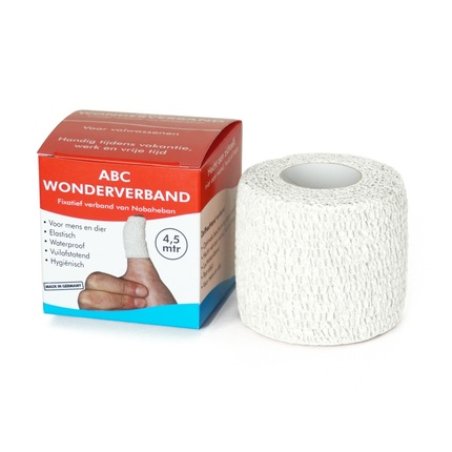 Abc Wonderband White Self-Adhesive 4.5 Cm - Ideal For Medical Use