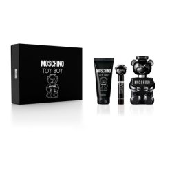 Moschino Toy Boy Men's Perfume Gift Set 3 Pcs - 3.4 Oz EDP Spray 3.4 Oz Shower