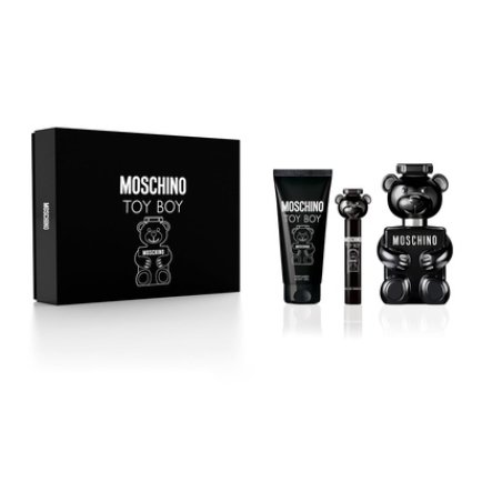 Moschino Toy Boy Men's Perfume Gift Set 3 Pcs - 3.4 Oz EDP Spray 3.4 Oz Shower
