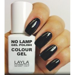Layla Cosmetics Milano No Lamp Polish Colour Gel Carbon Black 10ml