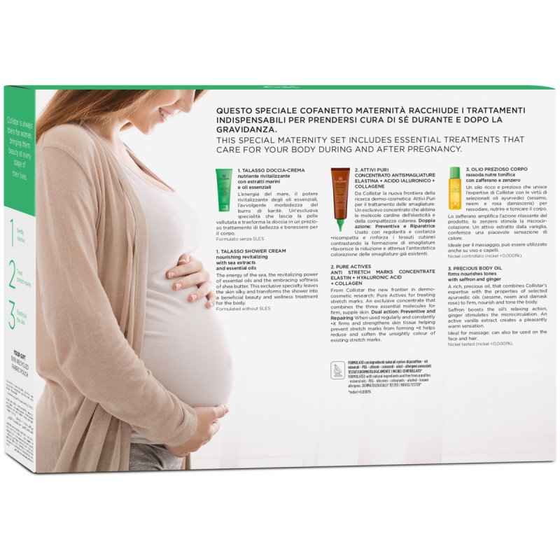 Collistar Maternity Shower 100ml Stretch Mark Cream 150ml Oil 55ml