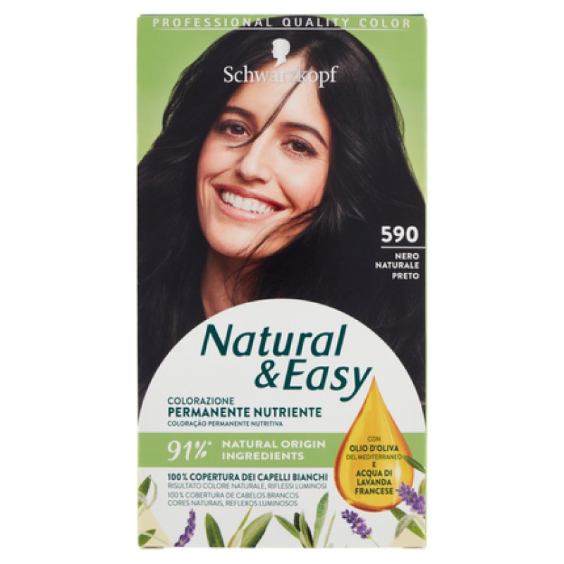 Henkel Schwarzkopf Natural Easy 590 Natural Black Hair Color