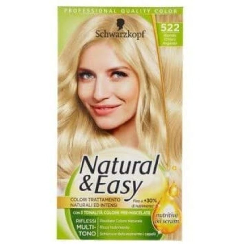 TESTANERA Natural & Easy 522 Hair Color Light Blonde Silver 3 Pack