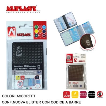 Alplast Classic Card Scudo Carbon Pack Of 24