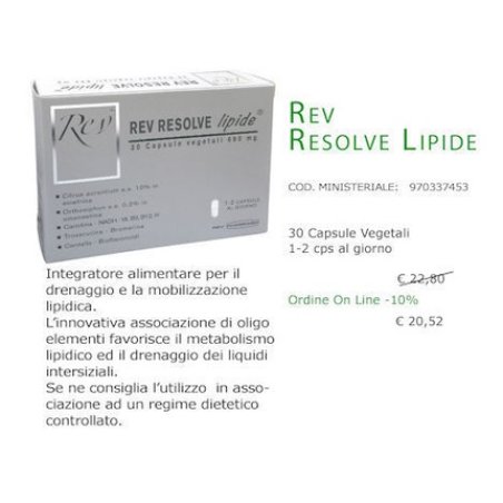 Rev Resolve Dietary Supplement 30 Vegetarian Capsules