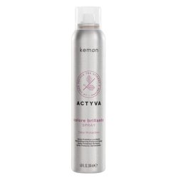 Kemon Actyva Shiny Color Spray with Polishing and Environmental Protection Effect for Colored Hair with Red Fruits UV