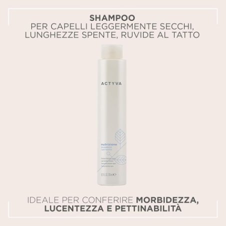 Actyva Nutrizione Shampoo Moisturizing and Protective Action for Scalp and Hair