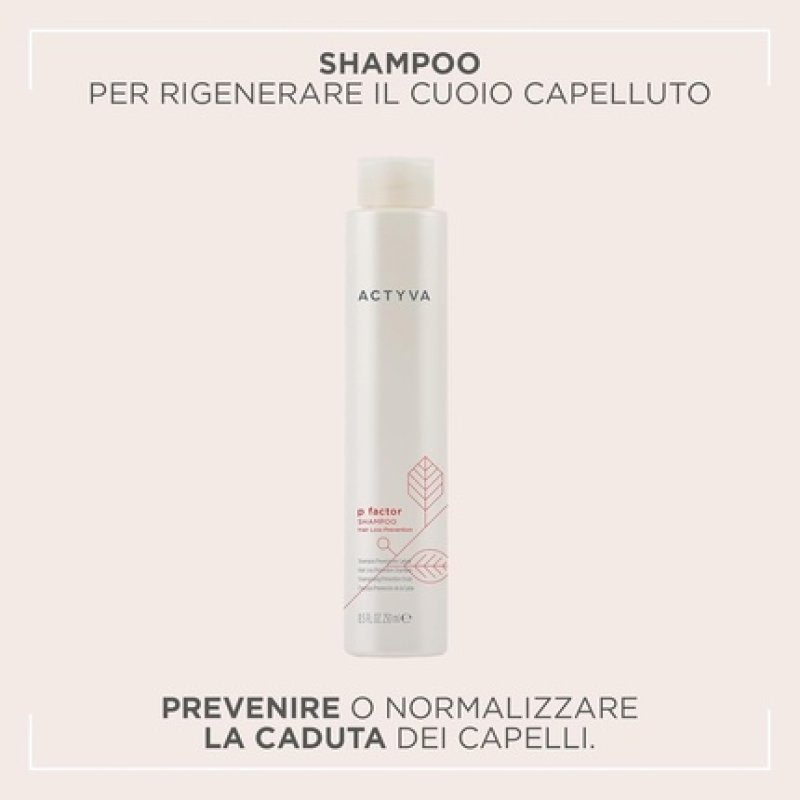 Actyva P Factor Shampoo for Hair Loss Prevention and Refreshing