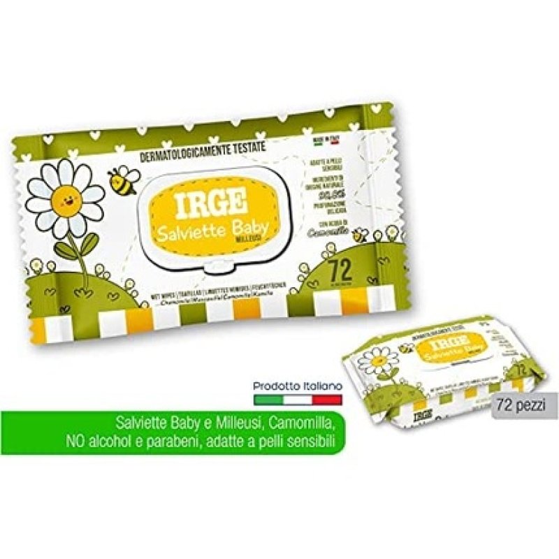 Irge Wipes 72 Pieces Chamomile With Pop-Up