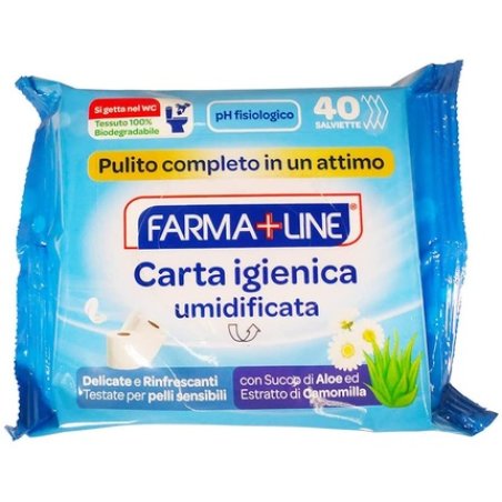 Farmaline Chamomile Toilet Paper Wipes 40 Pieces
