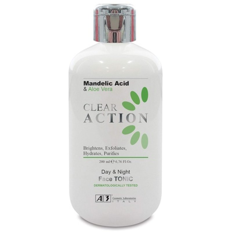 A3 Clear Action Day & Night Face Tonic with Mandelic Acid & Aloe Vera 200ml