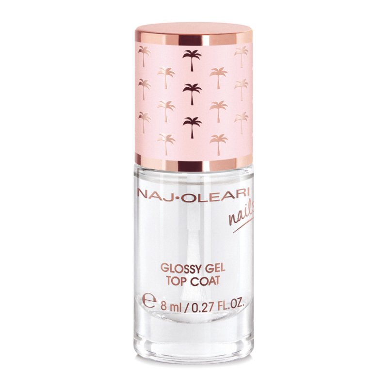 Naj-Oleari Glossy Gel Top Coat vernis à ongles top coat 8 ml Transparent