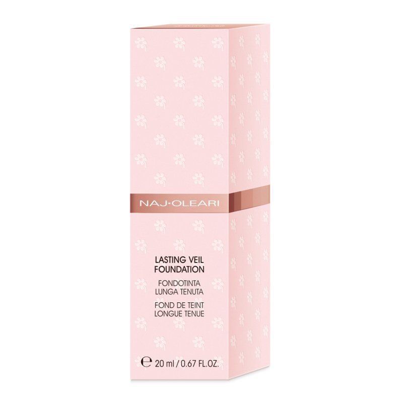 Naj-Oleari Lasting Veil Foundation 20 ml Bouteille Liquide 105 Rose Biscuit