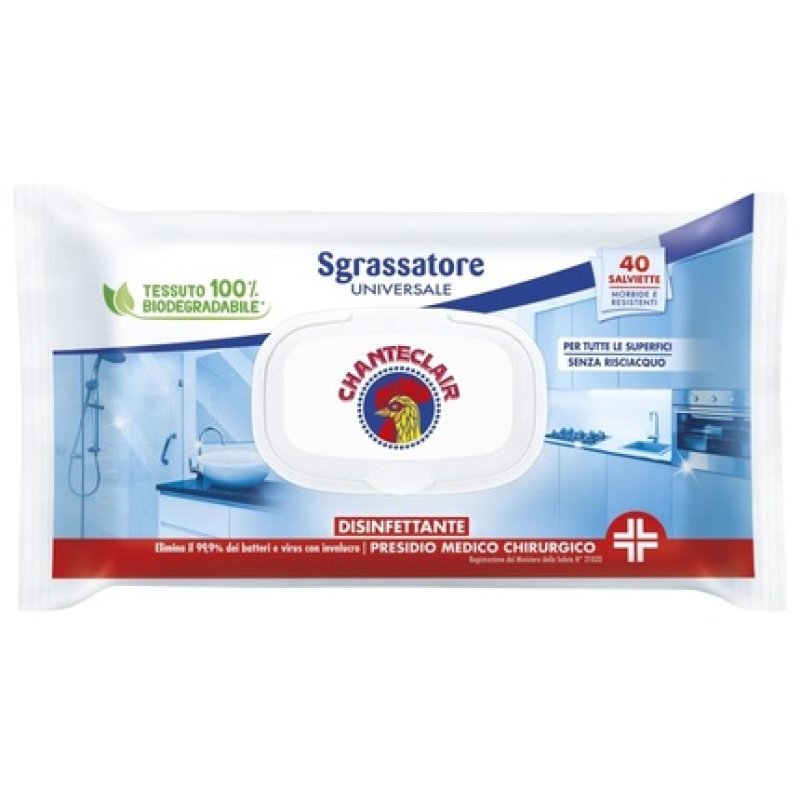 Chante Clair Disinfectant Wipes 40 pcs Degreaser