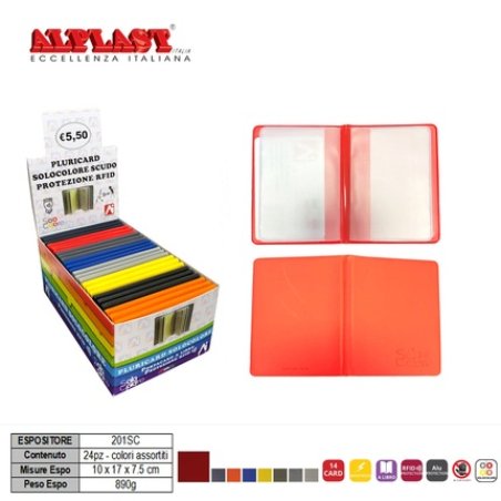 Alplast Pluricard 24 Pieces Assorted Colors Shield