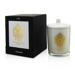 Tiziana Terenzi Spicy Snow Glass Candle With Gold Decoration & Wooden Wick