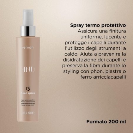 Kemon AND 13 Heat Spray Professional Hair Care Heat Protection Spray 200ml