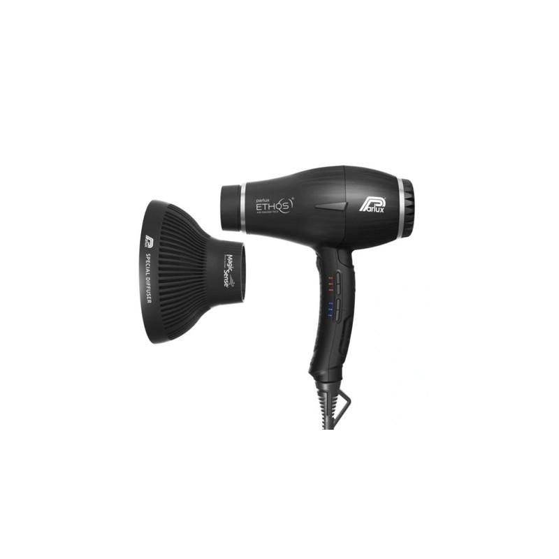 Car Parlux Ethos Hair Dryer With Magic Sense Diffuser In Black