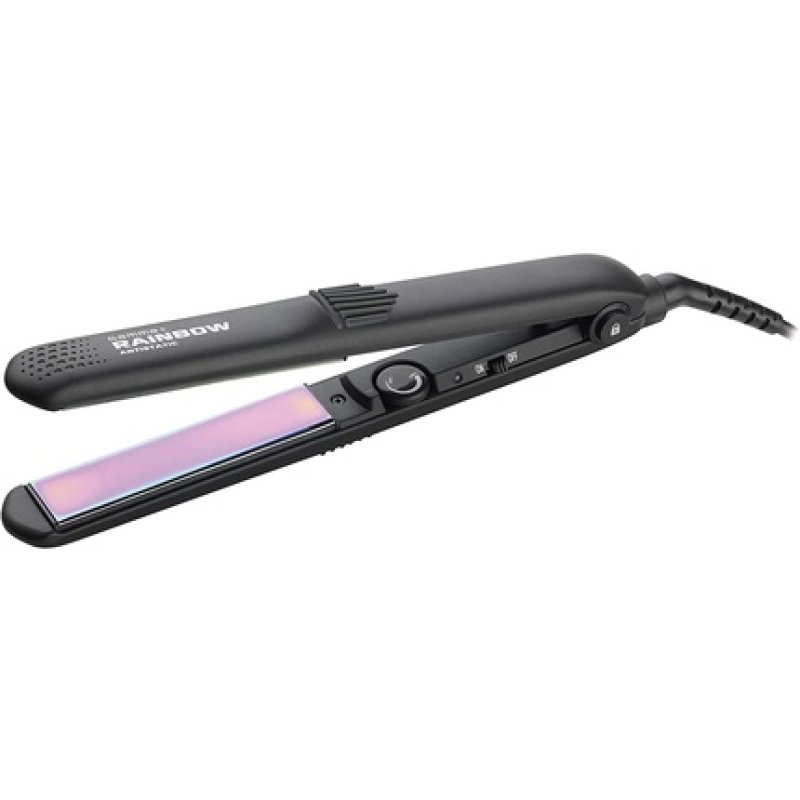 Gamma Più Professional Hair Straightener Rainbow Long Smooth Effect Iron with Locking Button Closure and Adjustable