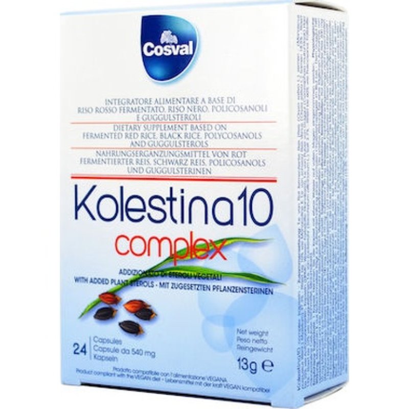 Cosval Kolestina 10 Complex Supplement For Cholesterol - 24 Capsules
