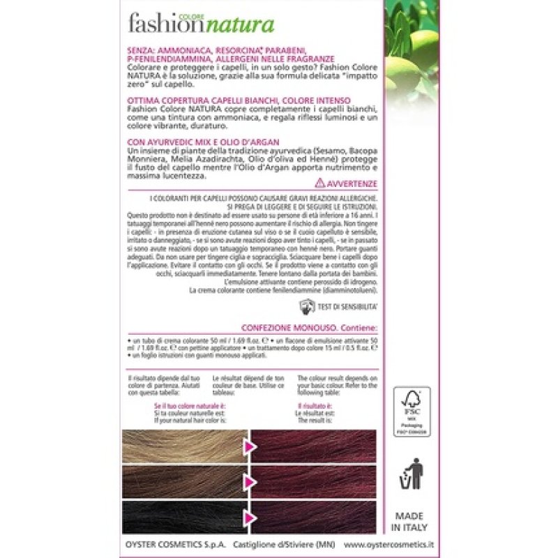 Fashion Natural Hair Dye Rosso Scuro 6.6