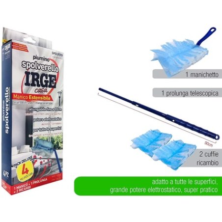 IRGE Dusting Brush with Extendable Handle - Multicolor