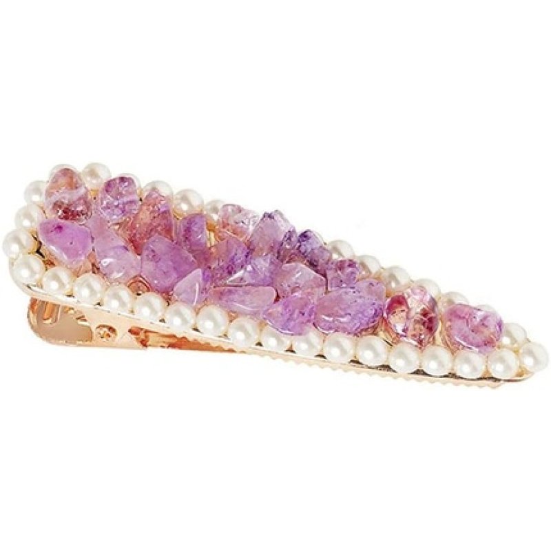 Crystalove Amethyst Hair Clip