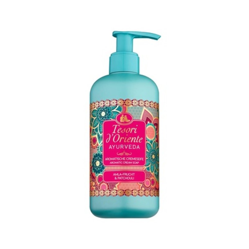 Tesori d'Oriente Ayurveda Liquid Soap 300ml with Amla Fruit Extract, Sesame Oil, Aloe Vera, and Calendula