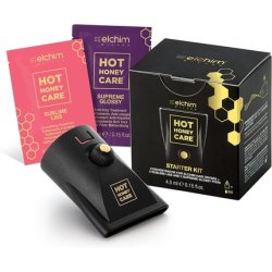 Elchim Hot Honey Care Starter Kit Intensive Conditioning System with Nozzle and 4 Single Use Treatments