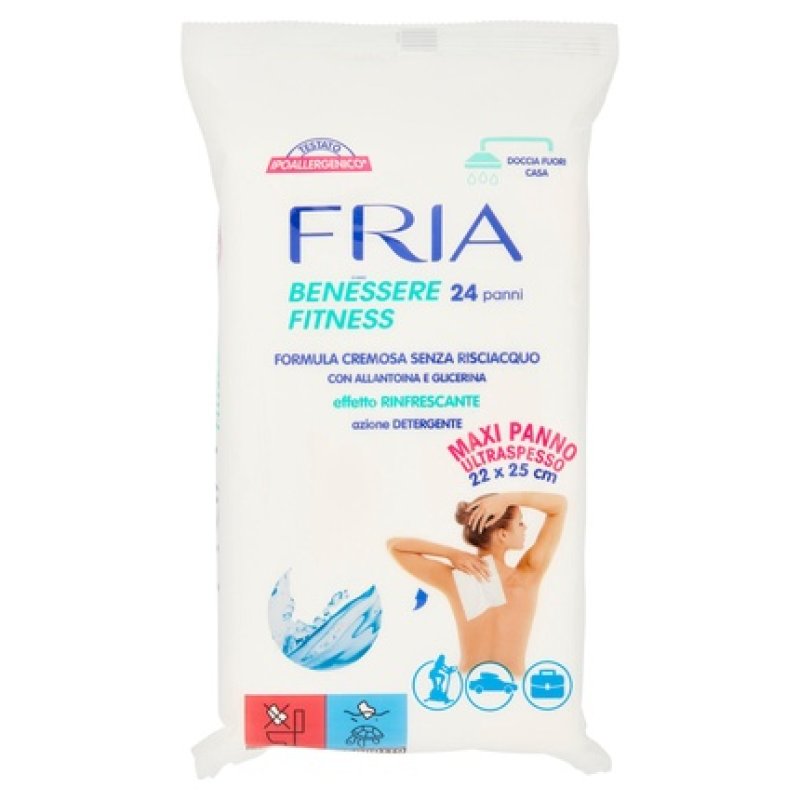 Fria Wellbeing Fitness Refreshing Effect Cleansing Action - 24 Pieces