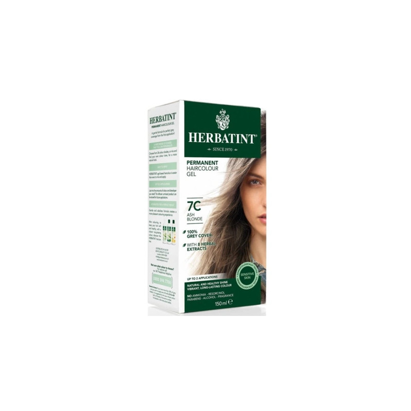 Herbatint Gel Hair Dye With Oxidant 7c Ash Blonde