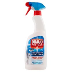 Drago Pulisan Spray 600 ml Anticalcare - Bathroom Cleaner with Lasting Shine